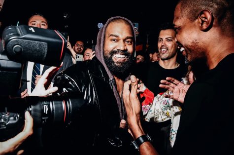 Ye, formerly known as Kanye West, answers questions from the press at an event in New York last month.