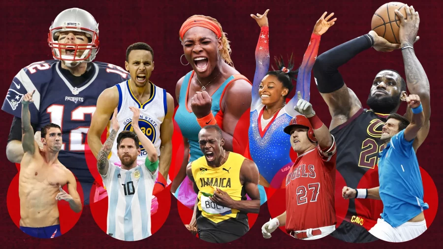 Professional+athletes+competing+in+their+respective+sports.