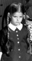 Lisa Loring as Wednesday Addams in The Addams Family 1964 series.