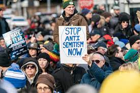 People all over the world participate in efforts to stop anti-Semitism.