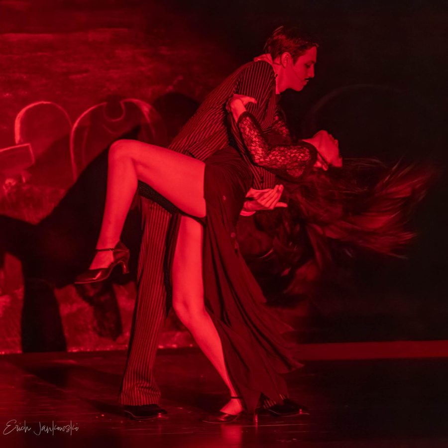 Nick Ramirez and Sabrinna Ugalde as Gomez and Morticia Addams perform Tango de Amor.