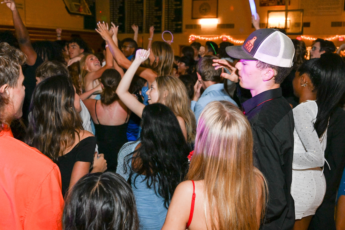 All grade levels get dressed up and dance their hearts out on the gym floor!