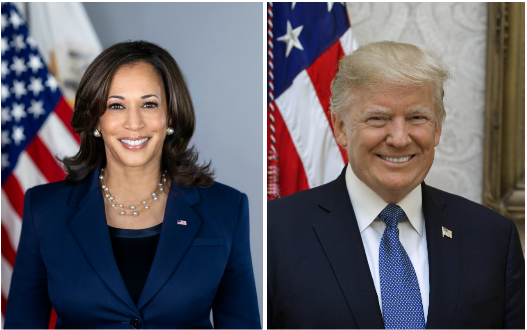 Our main presidential candidates, Kamala Harris (left), and Donald Trump (right)