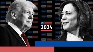 United States presidential candidates for the 2024 election, Donald Trump and Kamala Harris.