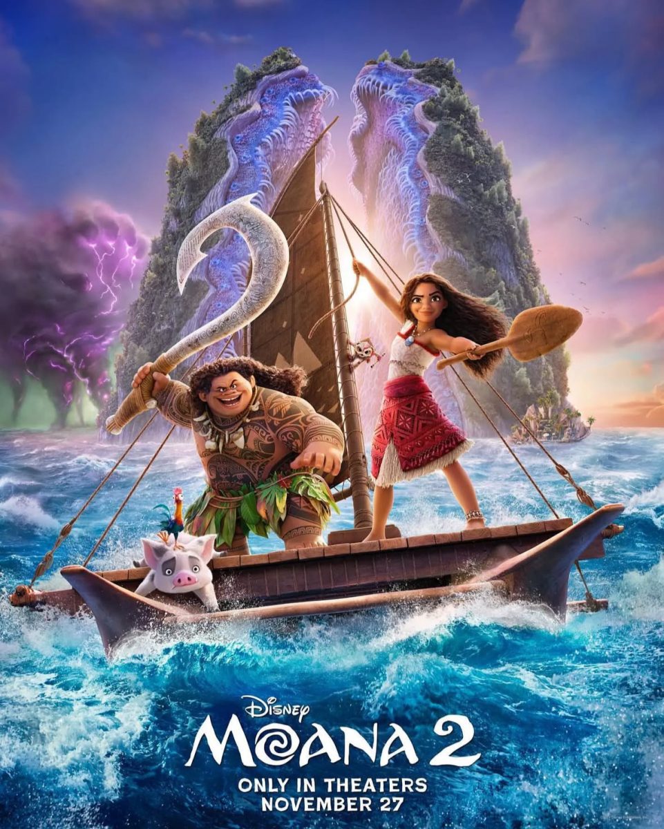 The "Moana 2" movie poster.