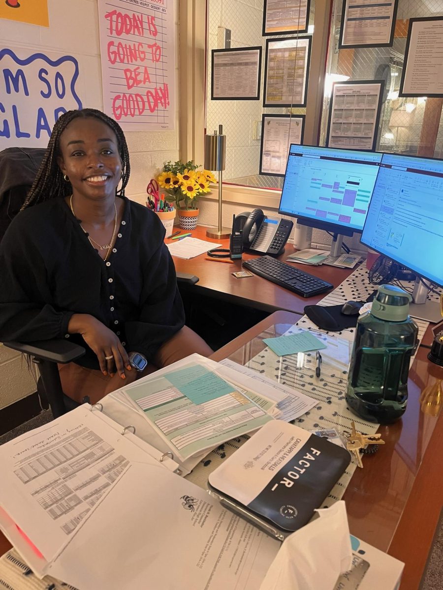 Nicole Burkhalter creates a supportive and safe place for students in her office. 